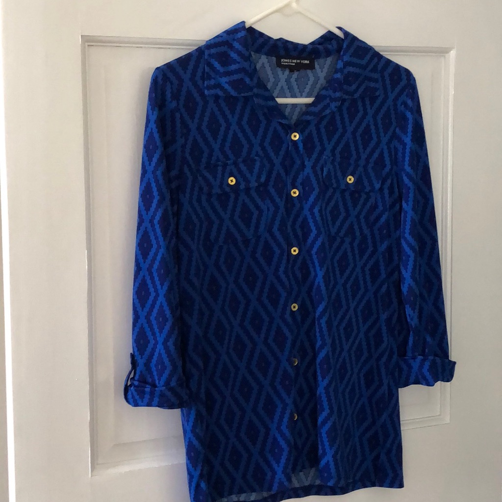 Patterned Button Down Shirt